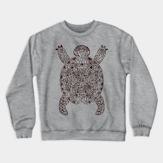 Hawaiian Traditional Sea Turtle Crewneck Sweatshirt by Mewzeek_T